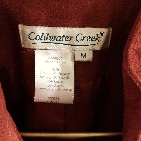 Coldwater Creek Faux Suede Jacket Top - Picture 4 of 9